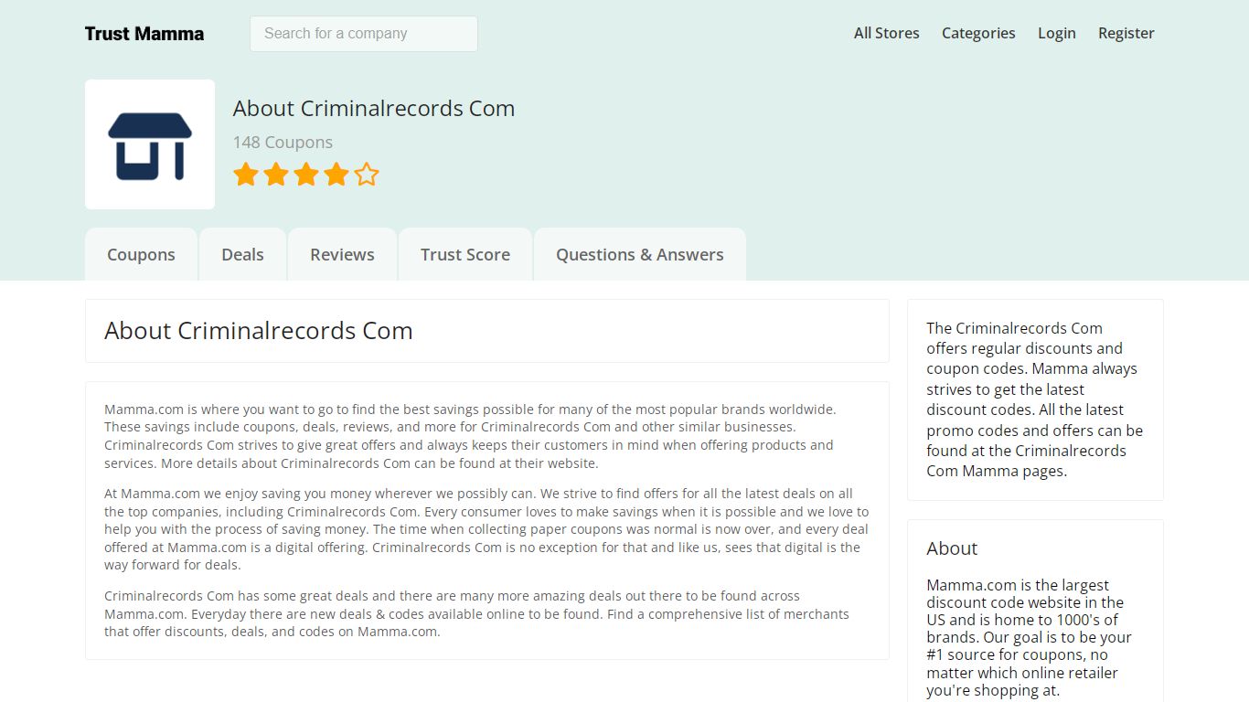 Criminalrecords.com Reviews - Read Customer Reviews of criminalrecords ...